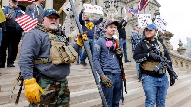 Armed protestors storm Michigan Capitol building to protest stay-at-home order