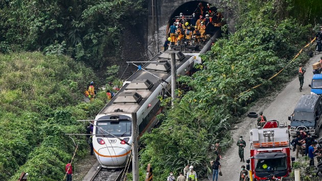 At least 54 dead in Taiwan train crash